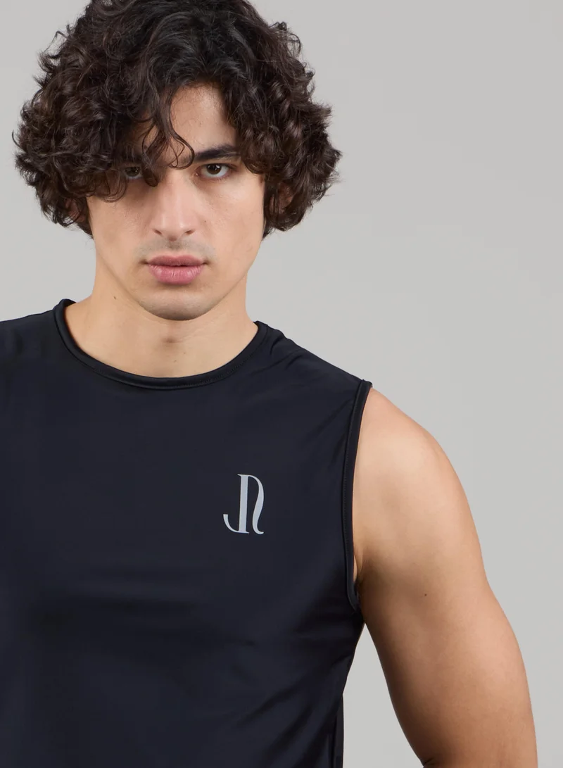Just Nature Black Sleeveless Rashguard for Men | Best Price UAE